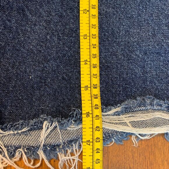 Old Navy Streetwear Distressed Destroyed Y2K‎ High Rise Denim Jean Mini Skirt - Picture 6 of 6